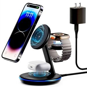 Brand New Unopened 3-in-1 wireless charger stand